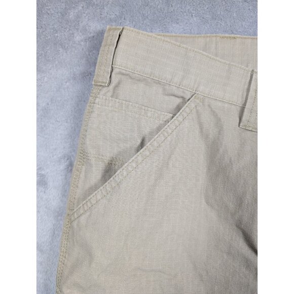 Wolverine Mens Cargo Shorts Size 42 Beige Traditional Fit Carpenter Ripstop Work - Picture 5 of 9